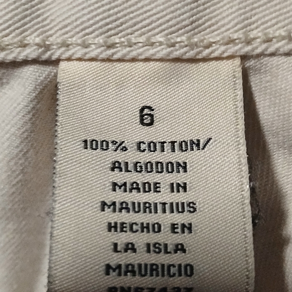 Ralph Lauren polo jean company ladies off white jeans. Size 6 - Picture 12 of 12